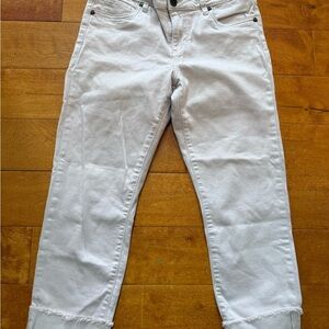 Kut from the Kloth Cream Ankle Jeans